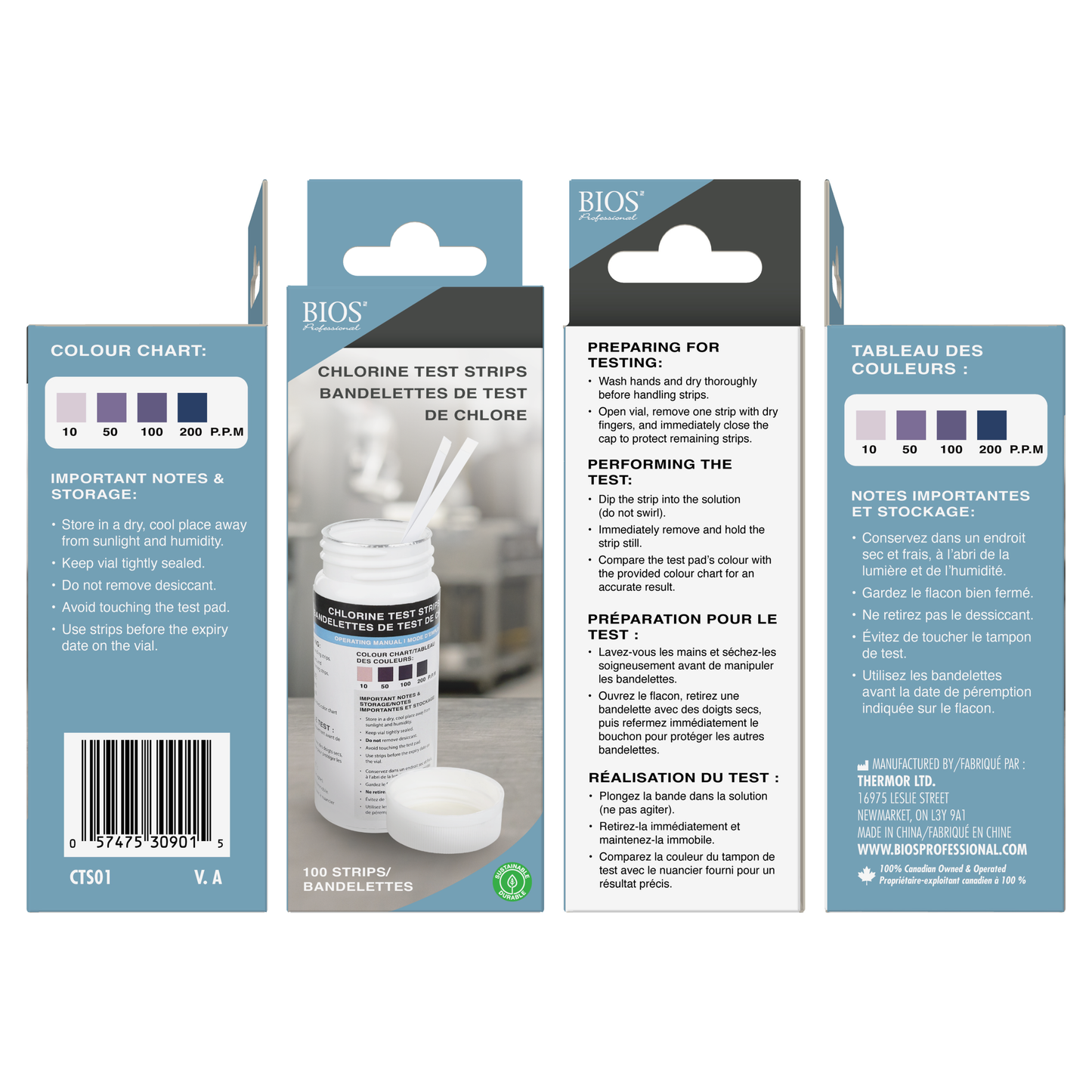 Chlorine Test Strips