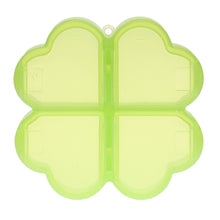Load image into Gallery viewer, 4 Leaf Clover Pillbox in Green Front Photo