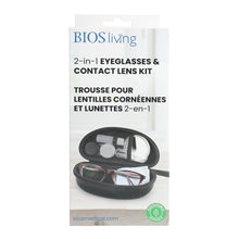 Load image into Gallery viewer, 2-in-1 Eyeglasses & Contact Lens Case Front Packaging Photo