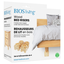 Load image into Gallery viewer, Wood Bed Risers (set of 4)