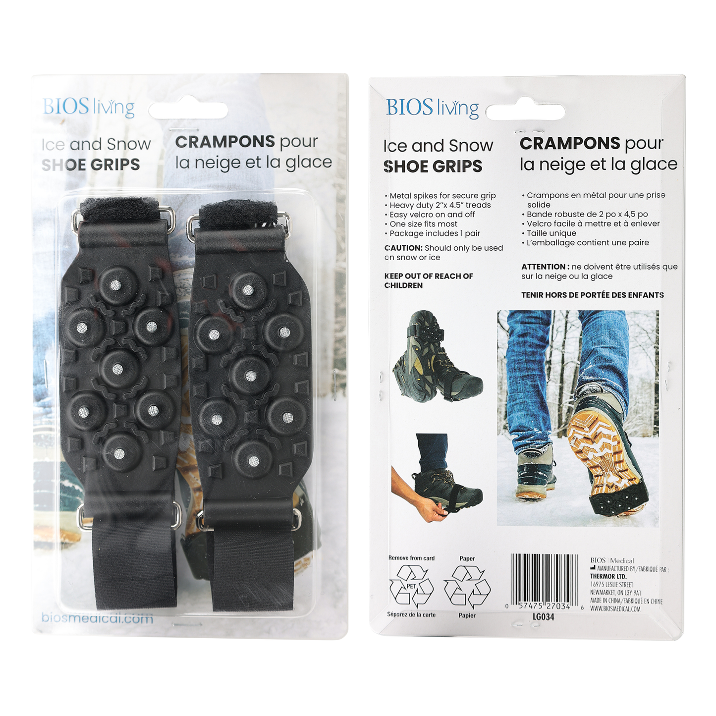 Snow and Ice Shoe Grippers