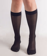 Women's Compression Knee Socks 20-30 mm Hg, Black Main Photo