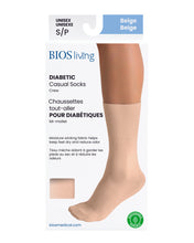 Load image into Gallery viewer, Diabetic Sock - Beige Front Packaging Photo