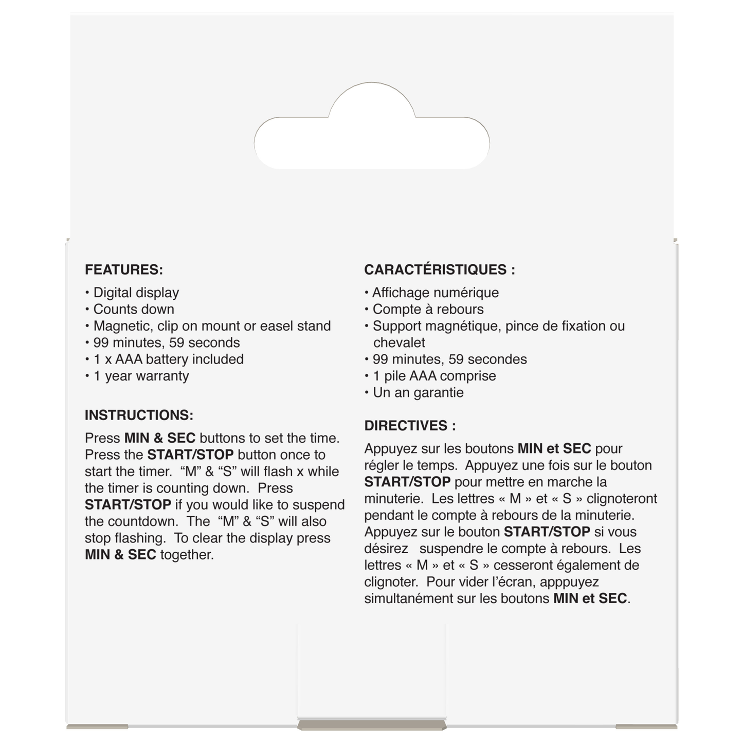 Minuteur ACL standard