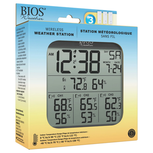 Wireless Weather Station with 3 Sensors