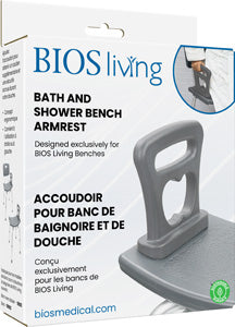 Accoudoir pour banc de baignoire et de douche