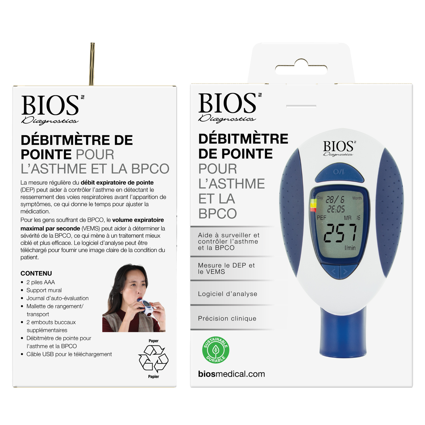 Débitmètre de pointe pour l’asthme et la BPCO