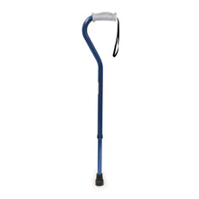 Load image into Gallery viewer, side view of the Blue premium offset cane