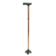 Load image into Gallery viewer, view of the quad cane tip on a cane
