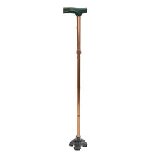 Load image into Gallery viewer, view of the quad cane tip on a cane