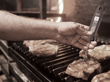 Load image into Gallery viewer, Folding Pocket Thermometer in use