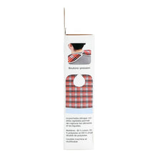 Load image into Gallery viewer, Red Plaid Clothing Protector Side Packaging Image