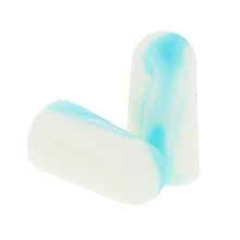 Load image into Gallery viewer, blue/white tye dye tapered foam ear plugs