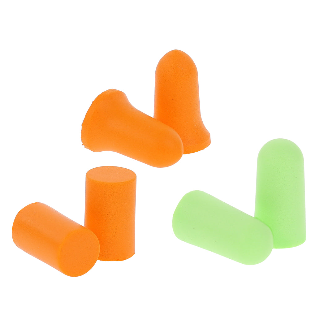 close up view of the assorted ear plugs