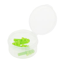 Load image into Gallery viewer, child green silicone ear plugs in a case

