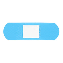 Load image into Gallery viewer, Blue Metal Detectable Plastic Bandages Back Image