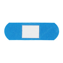 Load image into Gallery viewer, Blue Metal Detectable Fabric Bandages Back Image