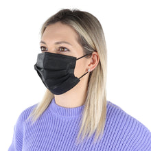 Load image into Gallery viewer, black face mask on a person