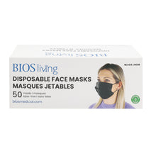 Load image into Gallery viewer, front view of the disposable masks box