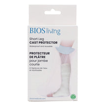 Load image into Gallery viewer, front view of the packaging of leg cast protector