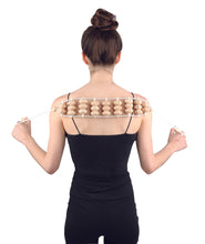 Load image into Gallery viewer, wooden rope massager on a persons back