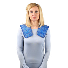 Load image into Gallery viewer, gel bead shoulder wrap on a person, view from the front
