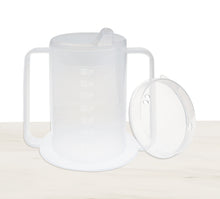 Load image into Gallery viewer, Transparent Mug with spouted lid and contoured lid