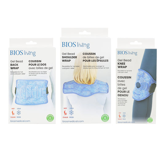 Ensemble Chaud & Froid de Perles de Gel avec Enveloppes pour Épaule, Dos et Genou