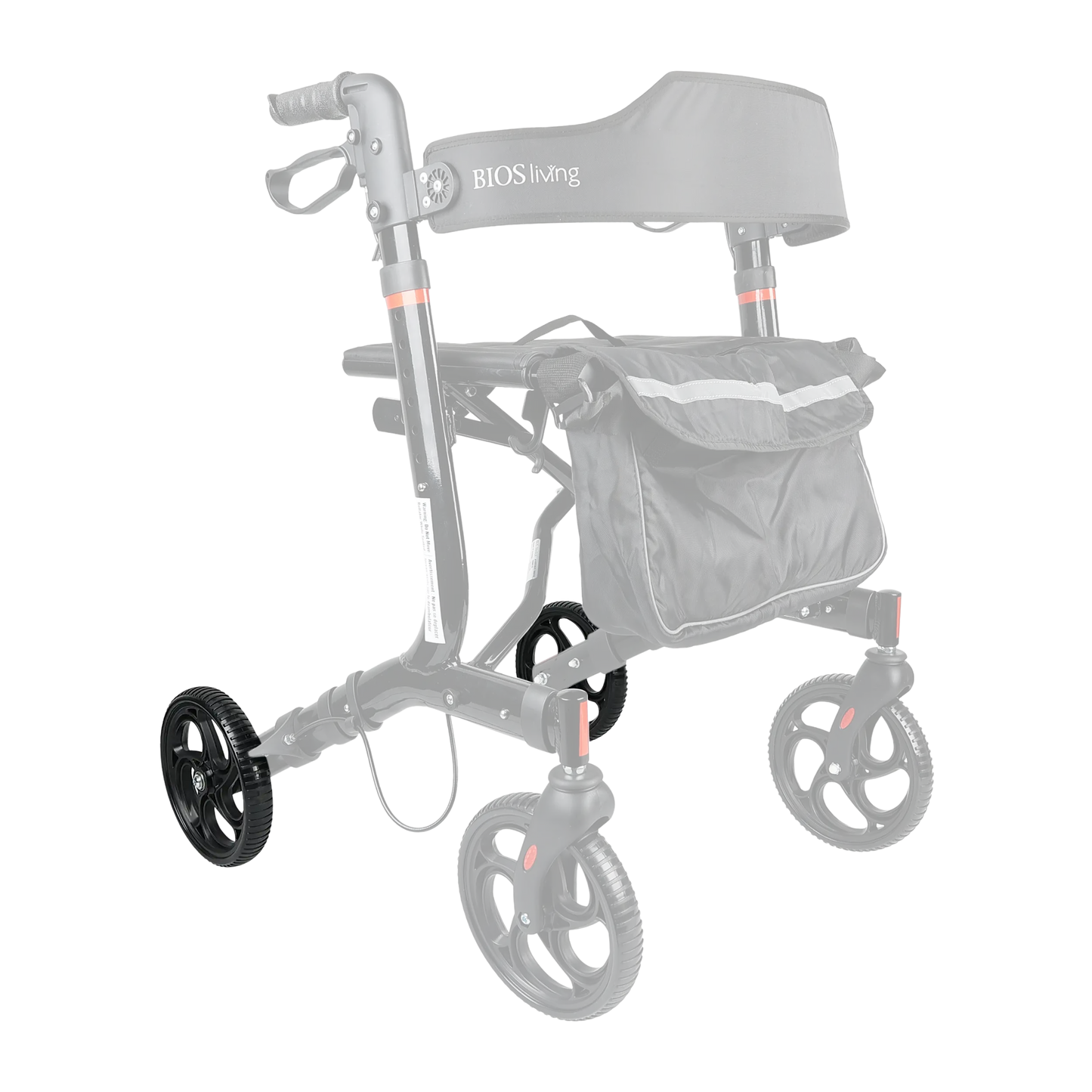 8" Back wheel for Rollators