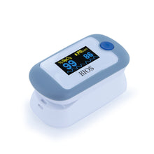 Load image into Gallery viewer, BIOS Diagnostics Fingertip Pulse Oximeter - side view of top

