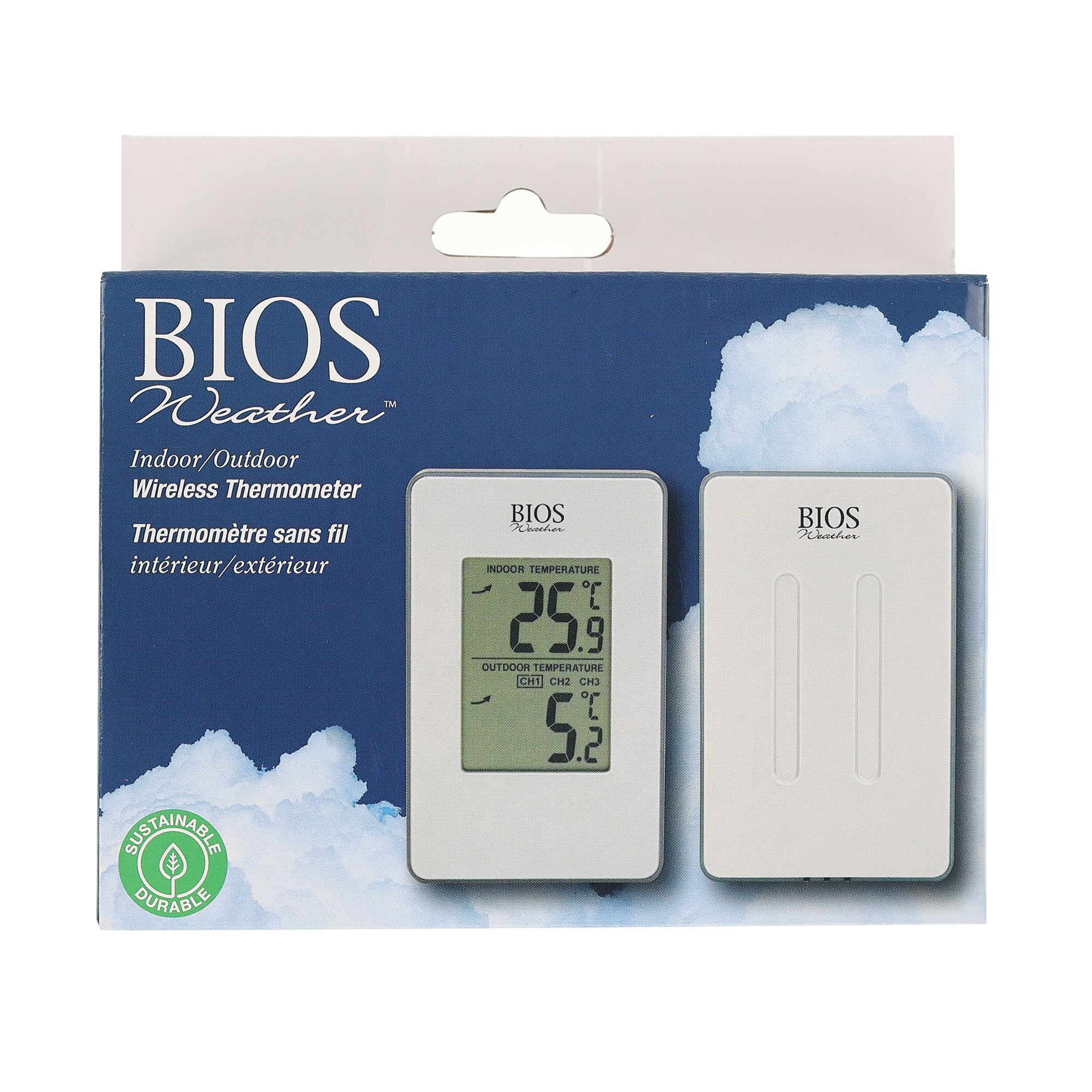 Thermomètre d'intérieur / d'extérieur sans fil – BIOS Medical