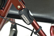 Load image into Gallery viewer, view of the LED light attached to a walker frame