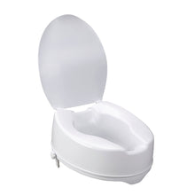Charger l'image dans la galerie, Raised Toilet Seat with Lid on an angle