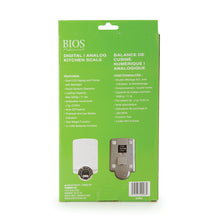 Load image into Gallery viewer, 599SC Digital/Analog Kitchen Scale Retail packaging - back