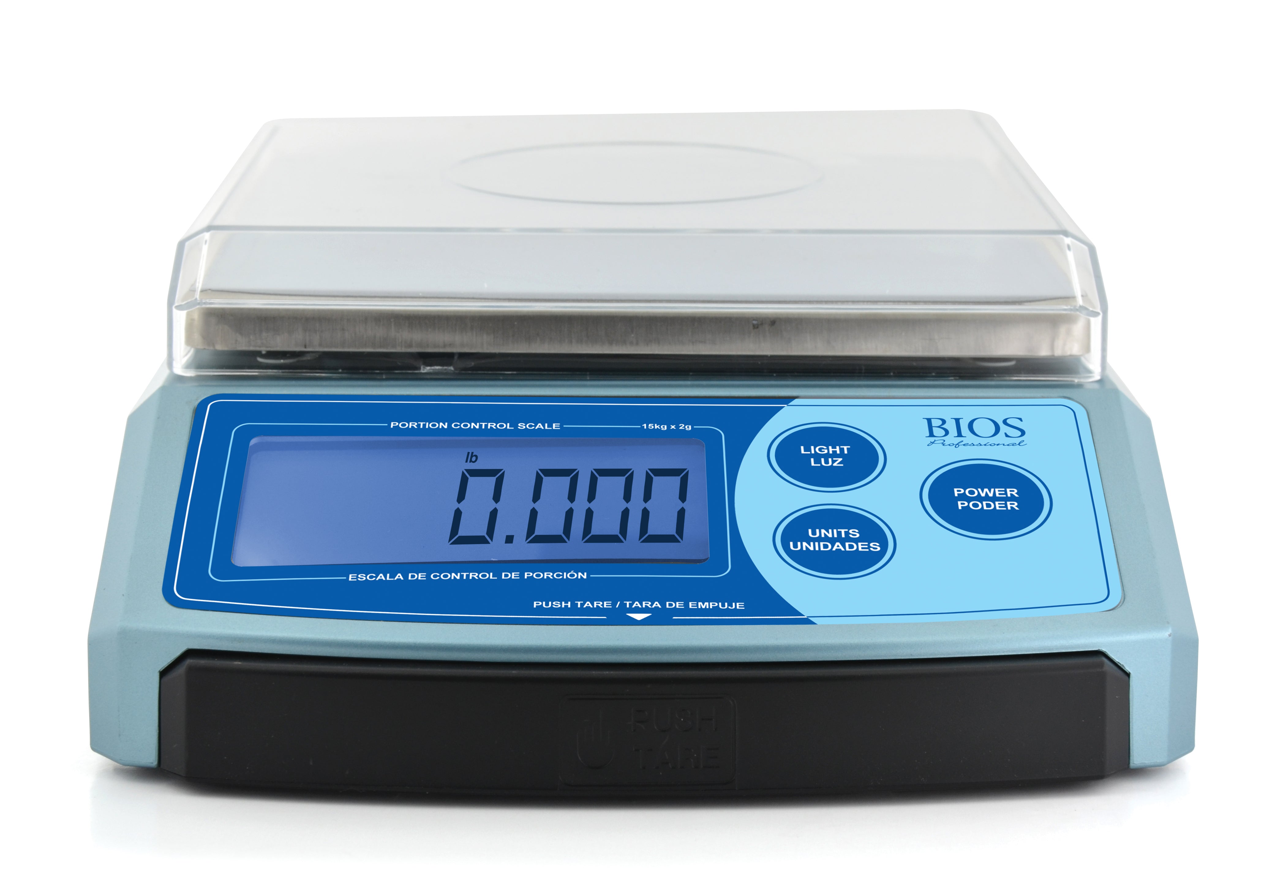 Bios Medical 260-lb Mechanical Clear Bathroom Scale in the