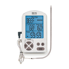 Load image into Gallery viewer, DT362 Premium Meat Thermometer & Timer with blue LCD Screen