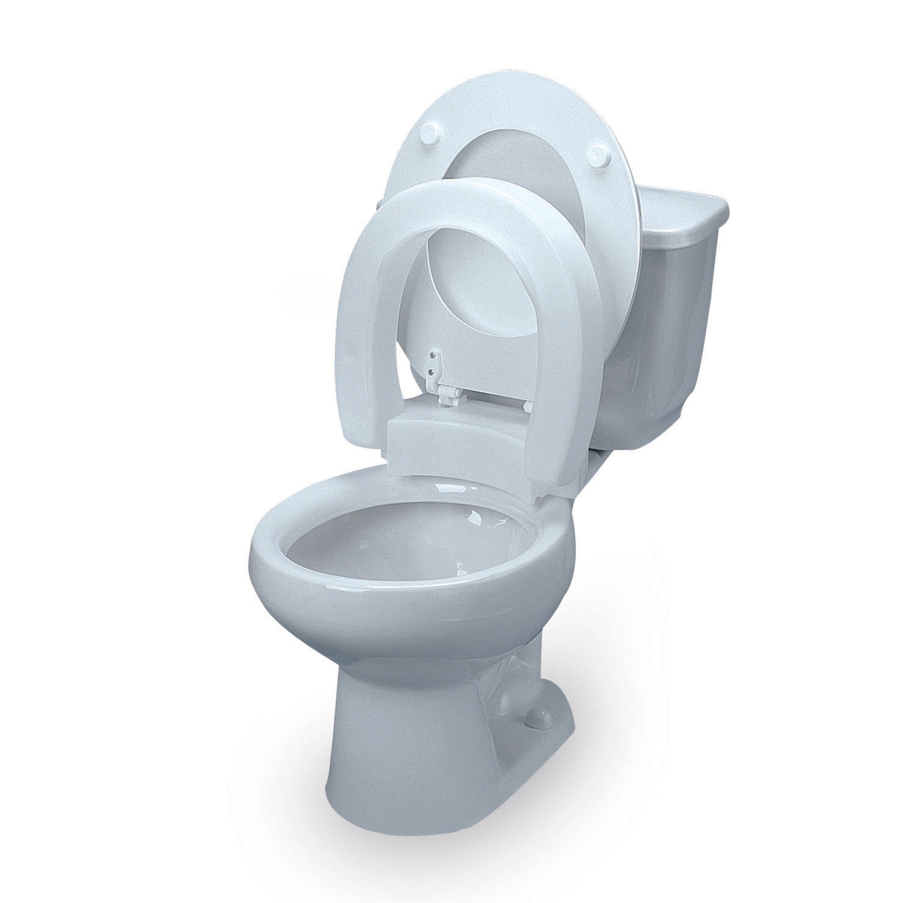Siège de toilette surélevé - Sécurité à la salle de bain - Soins à