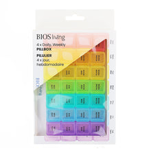 Load image into Gallery viewer, 4 x DAILY, WEEKLY, 7 DAY PILLBOX