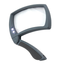 Load image into Gallery viewer, Back side of the Carson Optical Lighted Magnifold Magnifier
