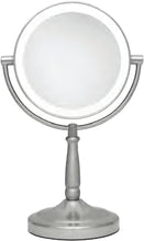 Charger l'image dans la galerie, Cordless Dual-Sided LED Lighted Vanity Mirror 10X/1X