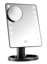 Load image into Gallery viewer, Front view of the vanity mirror with lights on