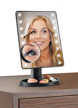 Load image into Gallery viewer, vanity mirror with a face reflection in it
