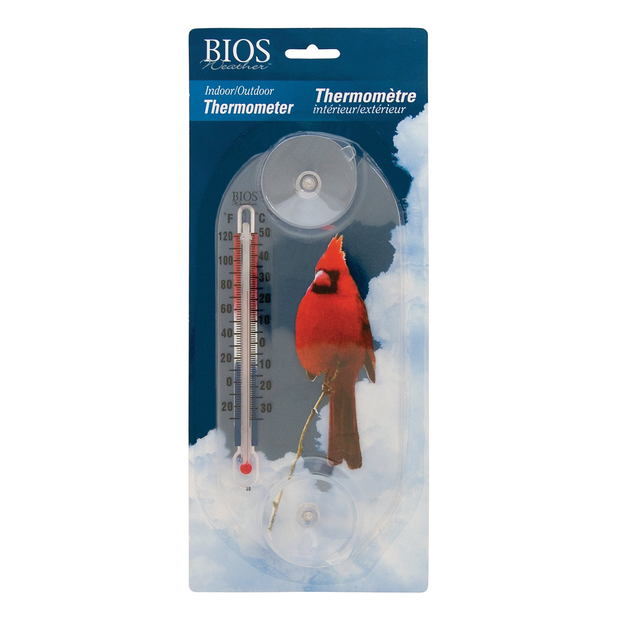 Thermomètre à ventouse bonhomme de neige