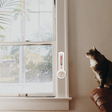 Load image into Gallery viewer, Indoor Thermometer / Hygrometer mounted on window