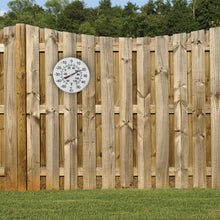 Load image into Gallery viewer, TR605 12" / 30 cm Dial Weather Thermometer on fence