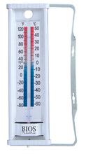 Charger l'image dans la galerie, Metal Tube Thermometer with Bracket