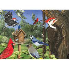 Load image into Gallery viewer, Around the Bird feeder Puzzle
