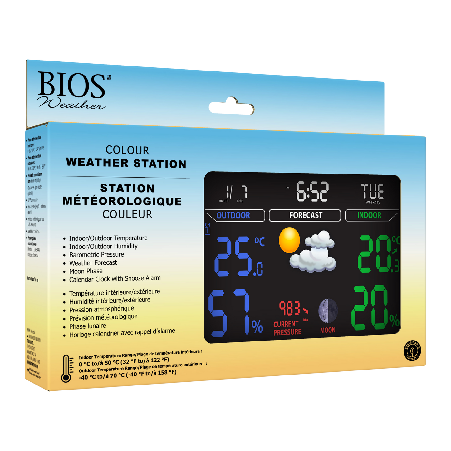 Station météorologique couleur