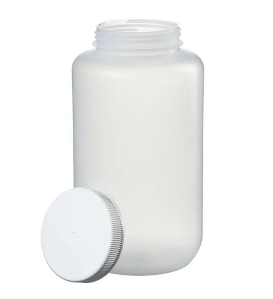 Naglene 128 oz / 4000ml Large Wide-Mouth Bottle with lid off