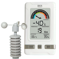 Thermomètre sans fil pour indices de refroidissement éolien et humidex